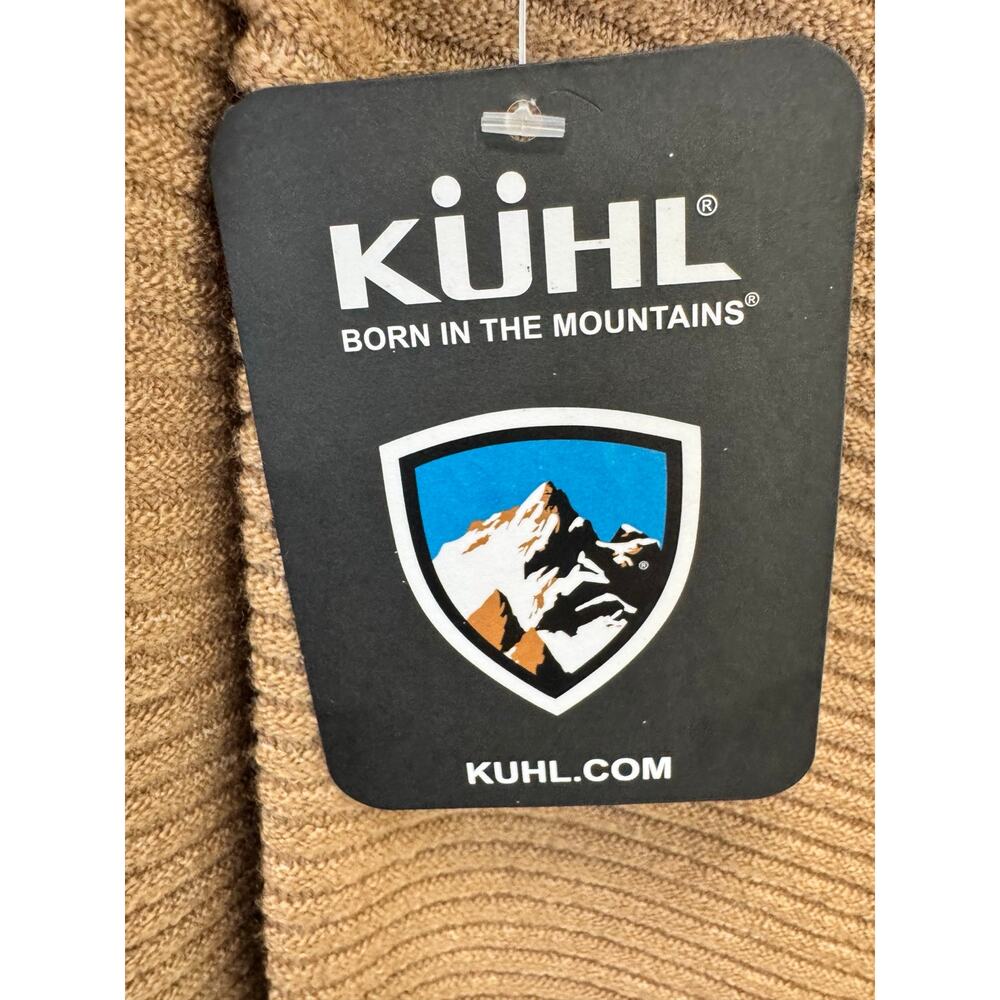 KÜHL Solace Ribbed Cowl Neck Sweater XL NWT Latte Beige Cozy Knit - Picture 6 of 7